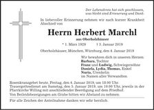 Traueranzeige Herbert Marchl