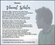 Traueranzeige Vincent Winter