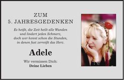 Traueranzeige Adele Schüller