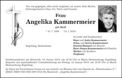 Traueranzeige Angelika Kammermeier