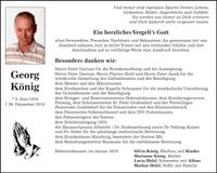 Traueranzeige Georg König