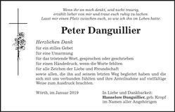 Traueranzeige Peter Danguillier