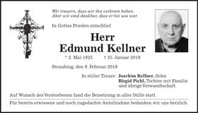 Traueranzeige Edmund Kellner