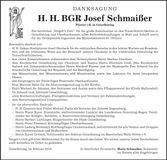 Traueranzeige Josef H.H.Schmaißer