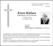 Traueranzeige Ernst Küfner