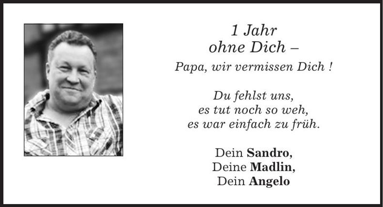 Traueranzeige Edgar Zipperer