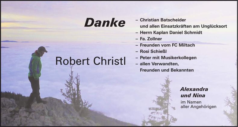 Traueranzeige Robert Christl