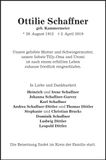 Traueranzeige Ottilie Schaffner