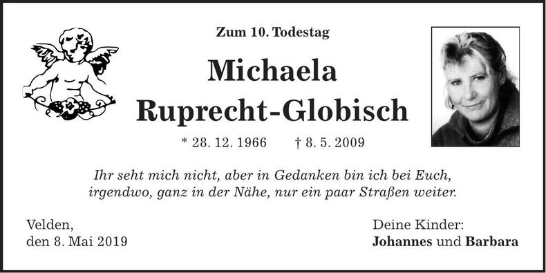 Traueranzeige Michaela Ruprecht