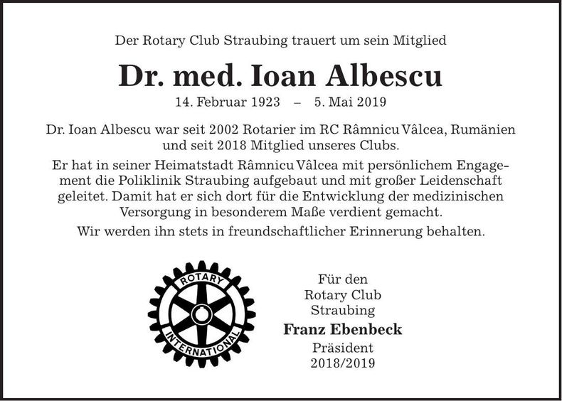 Traueranzeige Hartwig Kaunzner