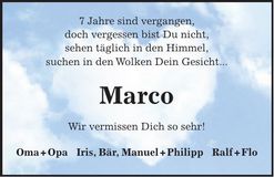 Traueranzeige Marco Gangkofner