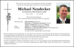 Traueranzeige Michael Neudecker