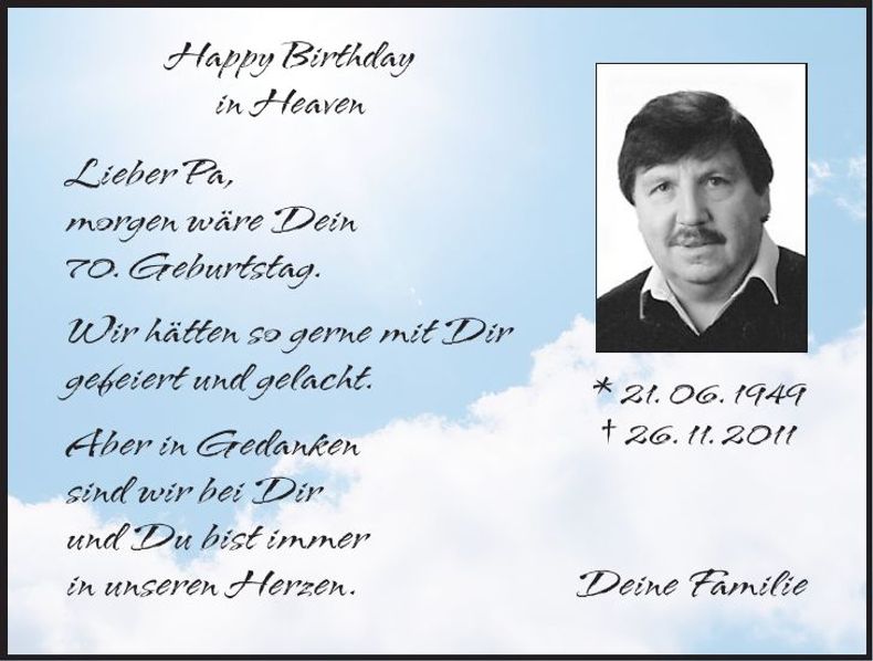 Traueranzeige Hubert Meier
