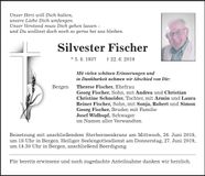Traueranzeige Silvester Fischer