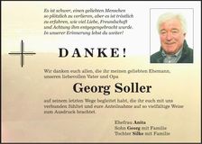 Traueranzeige Georg Soller