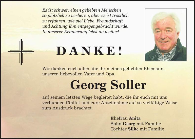 Traueranzeige Georg Soller