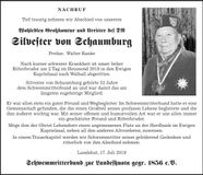 Traueranzeige Walter Ranke