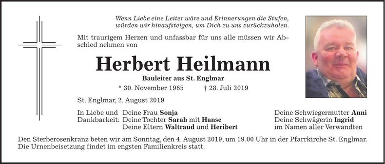 Traueranzeige Herbert Heimann