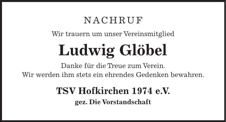 Traueranzeige Erich sen. Limmer