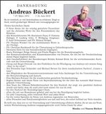 Traueranzeige Andreas Bückert