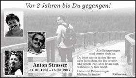 Traueranzeige Anton Strasser