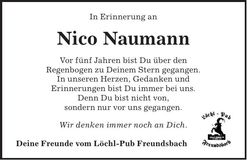 Traueranzeige Nico Naumann