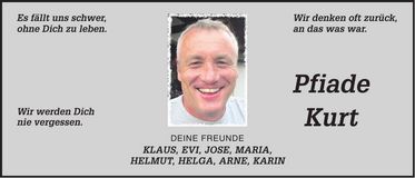 Traueranzeige Kurt Hertreiter