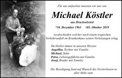 Traueranzeige Michael Köstler