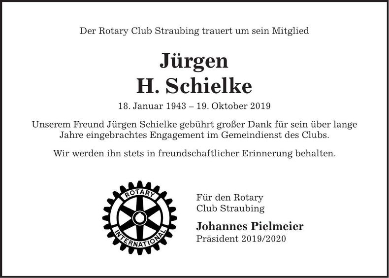 Traueranzeige Dieter Gluth