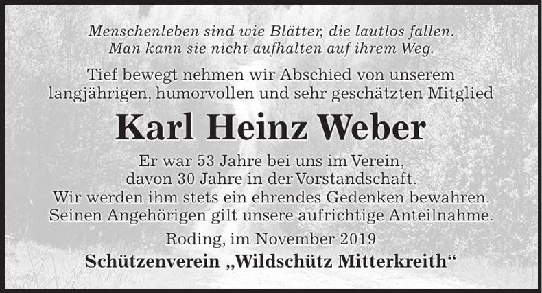 Traueranzeige Johann Steinbauer