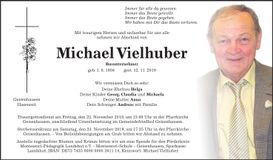 Traueranzeige Michael Vielhuber