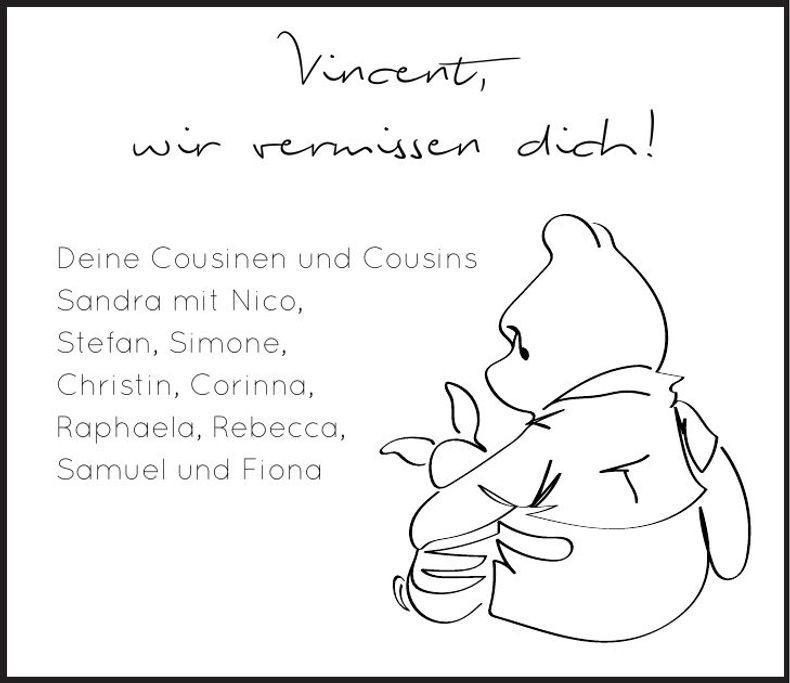 Traueranzeige Vincent Winter