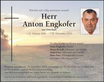 Traueranzeige Anton Engkofer