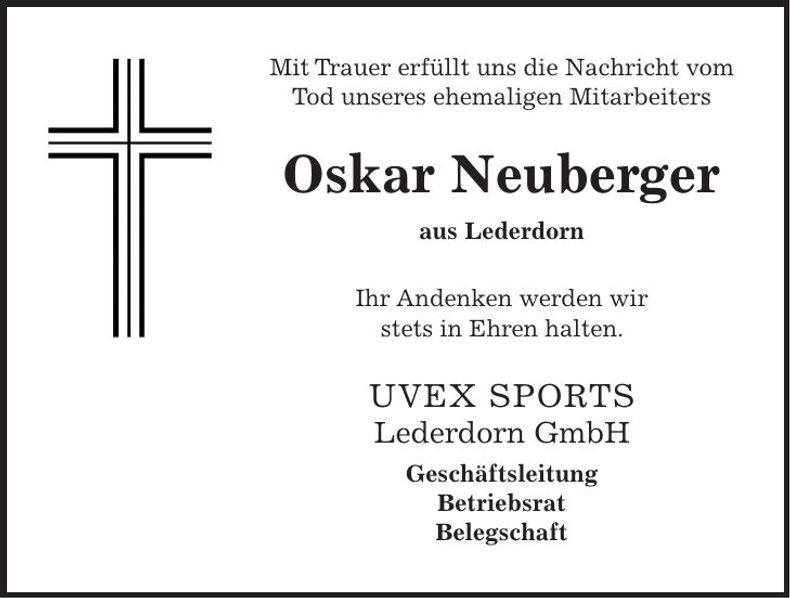 Traueranzeige Josef Krämer