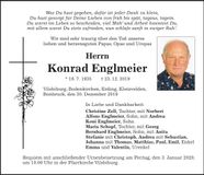 Traueranzeige Konrad Englmeier