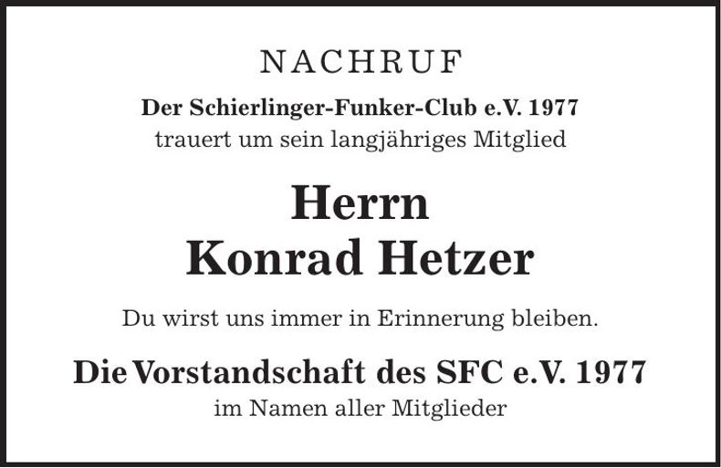 Traueranzeige Sebastian Hirthammer