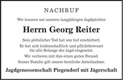 Traueranzeige Reinhard Knott