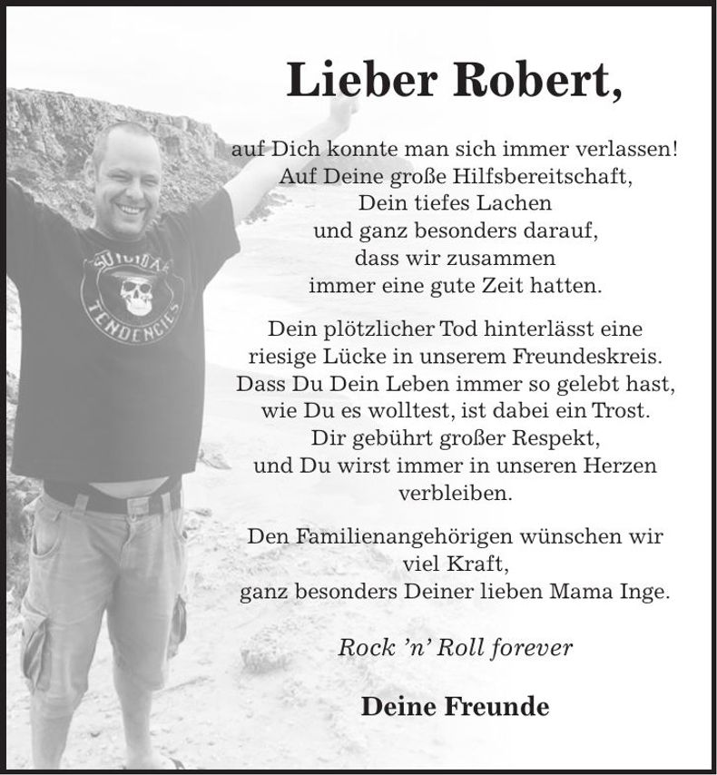 Traueranzeige Robert Hierl