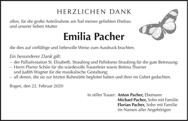 Traueranzeige Florian Pacher
