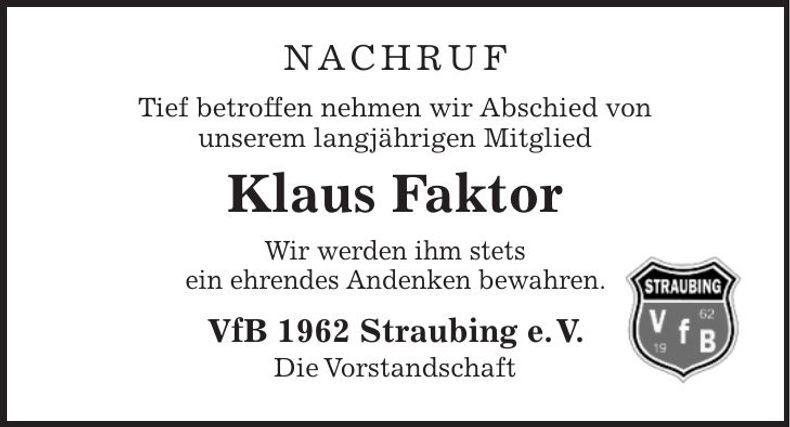 Traueranzeige Franz Füchsl