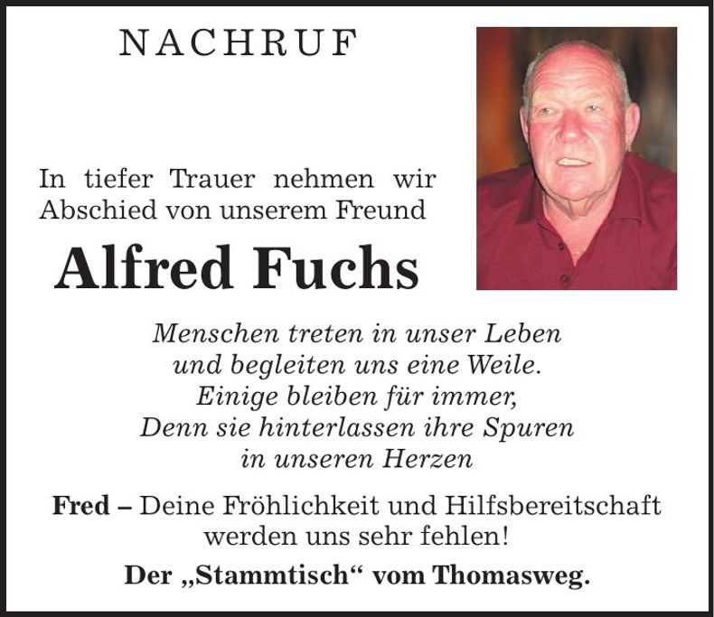 Traueranzeige H Fuchs