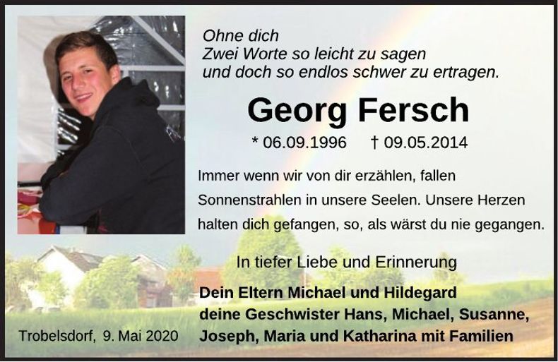 Traueranzeige Georg Fersch