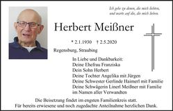 Traueranzeige Herbert Meißner