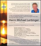 Traueranzeige Michael Lerbinger