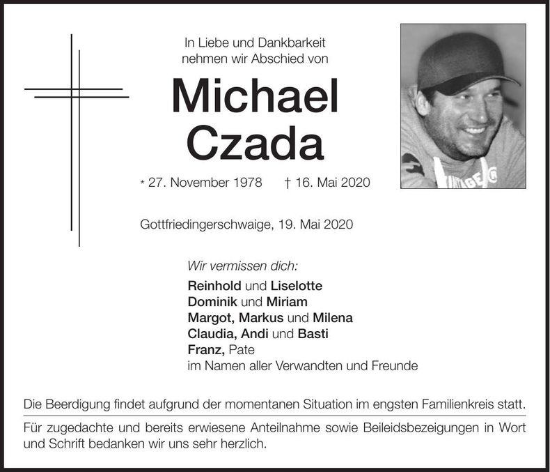 Traueranzeige Michael Czada