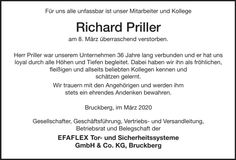 Traueranzeige Herbert Weiß