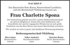 Traueranzeige Charlotte Spona