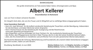 Traueranzeige Albert Kellerer