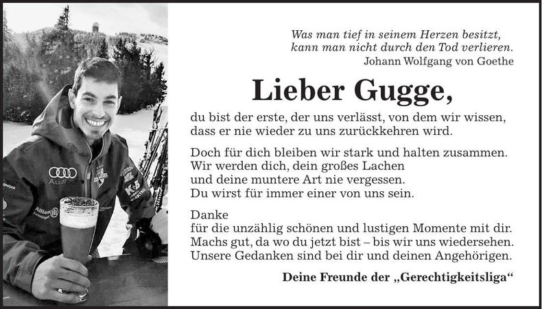 Traueranzeige Felix Guggenberger