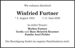 Traueranzeige Winfried Furtner